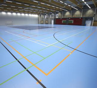 Sporthal Haneveld in gemeente De Haan- Gerflor Benelux
