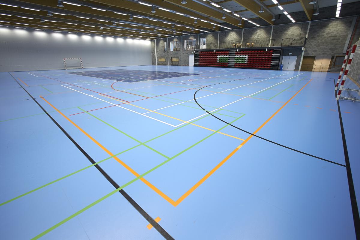 Sporthal Haneveld in gemeente De Haan- Gerflor Benelux
