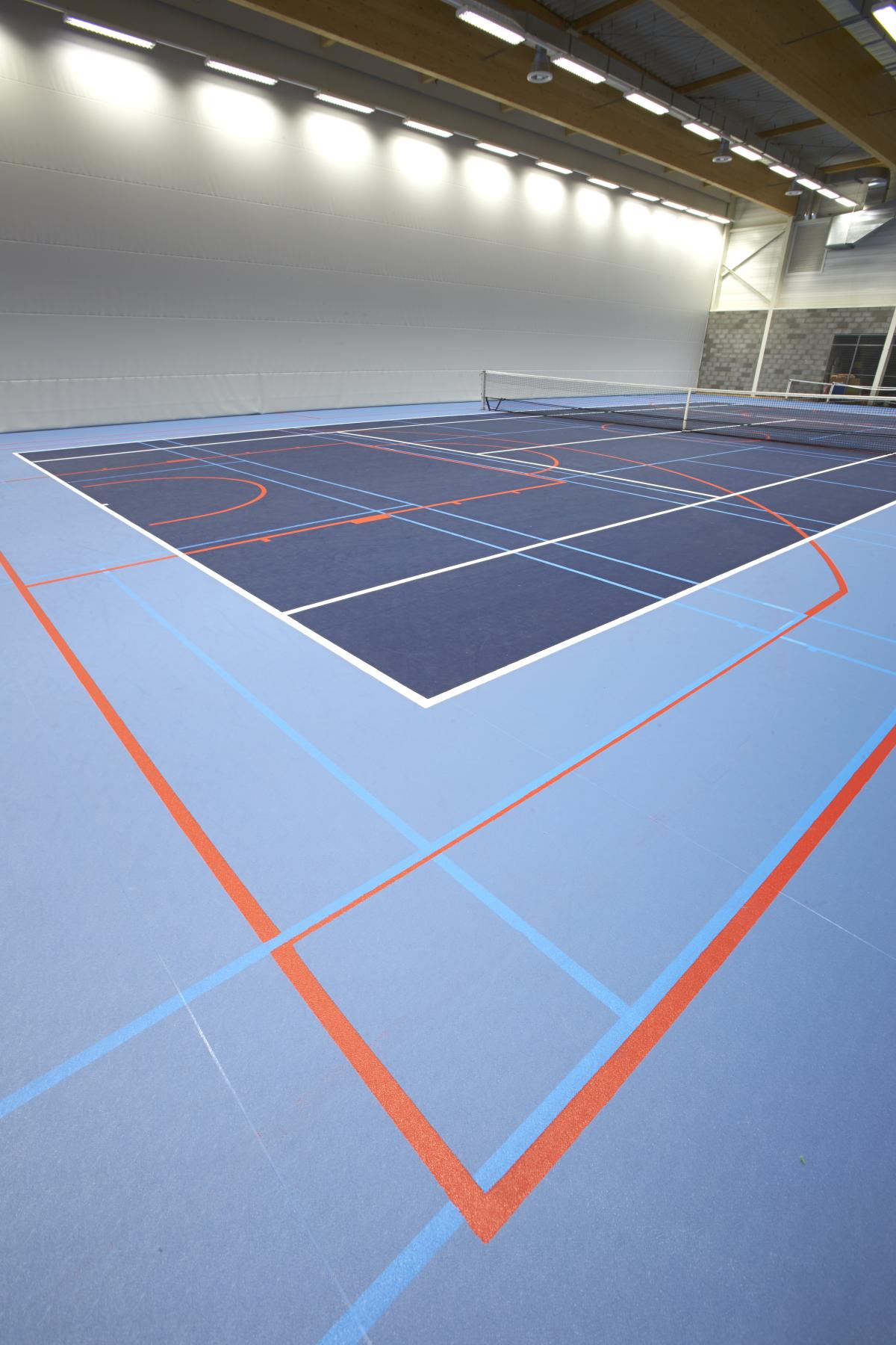 Sporthal Haneveld in gemeente De Haan- Gerflor Benelux